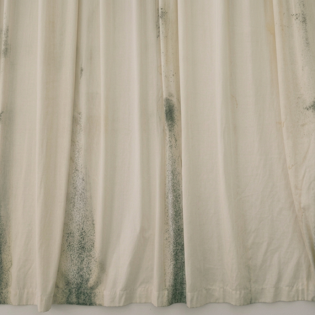 Curtains before cleaning