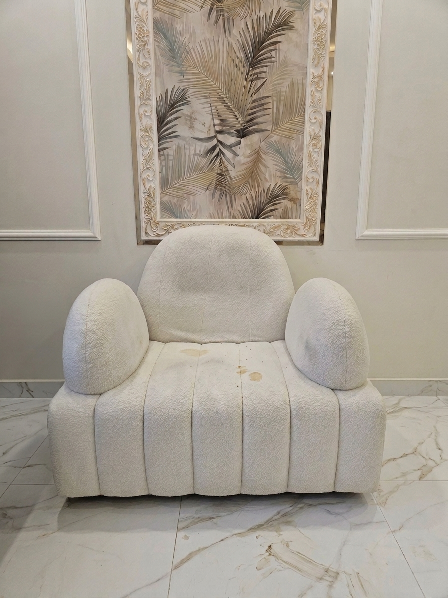 Sofa before cleaning